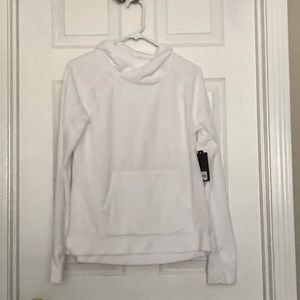 NWT white fleece pullover (s)